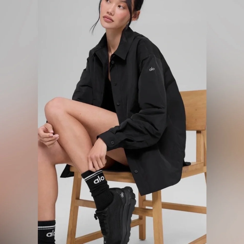 Alo Yoga Socialite Shacket - Black